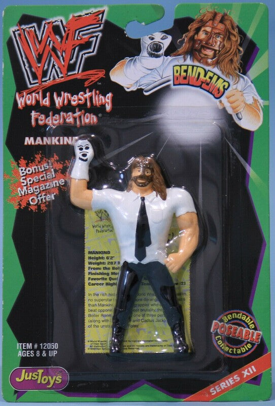 WWF Just Toys Bend-Ems 12 Mankind