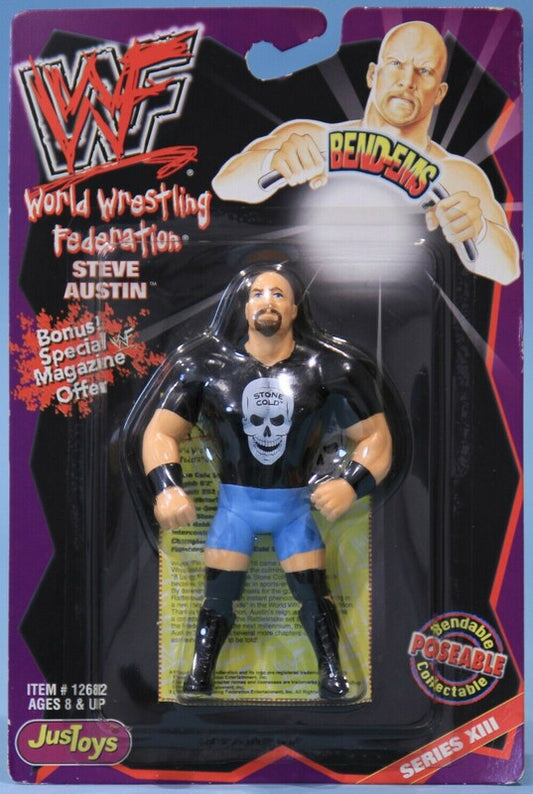 WWF Just Toys Bend-Ems 13 Steve Austin