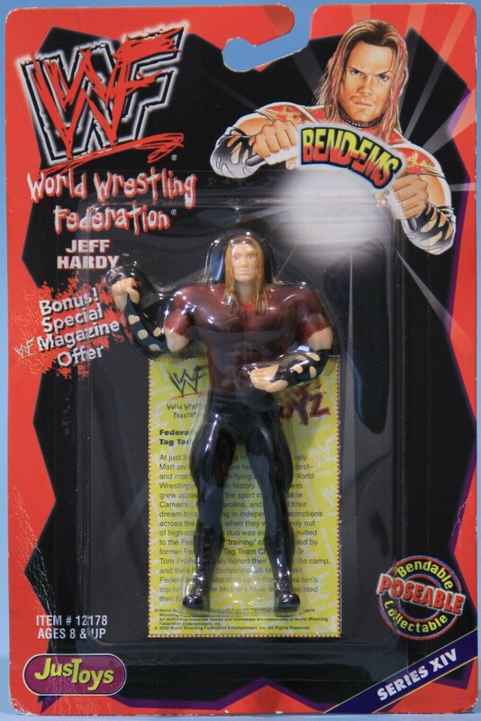 WWF Just Toys Bend-Ems 14 Jeff Hardy