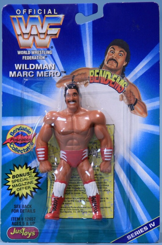 WWF Just Toys Bend-Ems 4 Wildman Marc Mero
