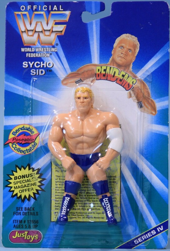 WWF Just Toys Bend-Ems 4 Sycho Sid