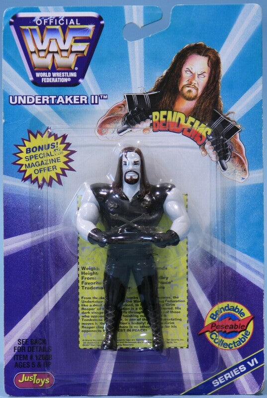 WWF Just Toys Bend-Ems 6 Undertaker