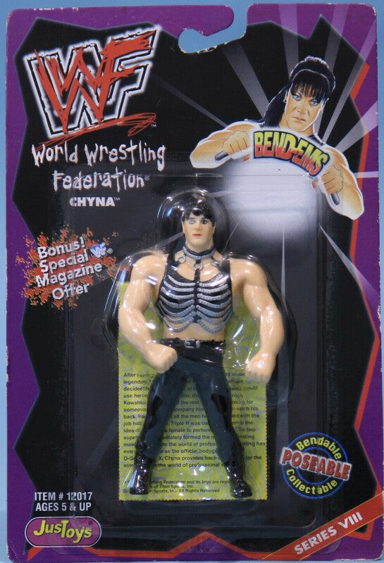 WWF Just Toys Bend-Ems 8 Chyna
