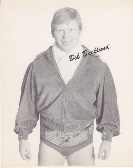 1980s WWWF CHAMPION Bob Backlund Promo Photo
