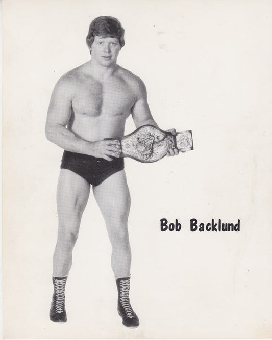 1980s WWWF CHAMPION Bob Backlund Promo Photo