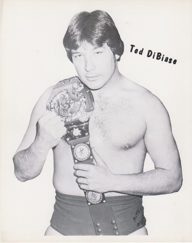 1979 WWWF NORTH AMERICAN CHAMPION Ted DiBiase Promo Photo
