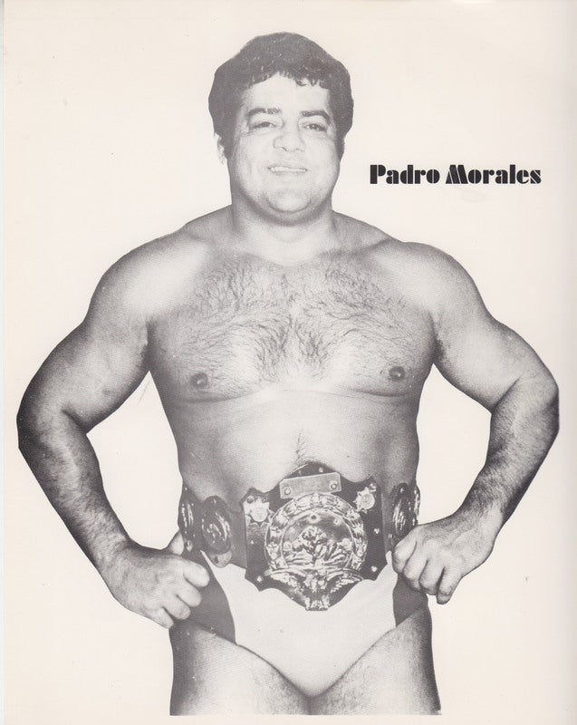 1980s WWWF INTERCONTINENTAL CHAMPION Pedro Morales Promo Photo