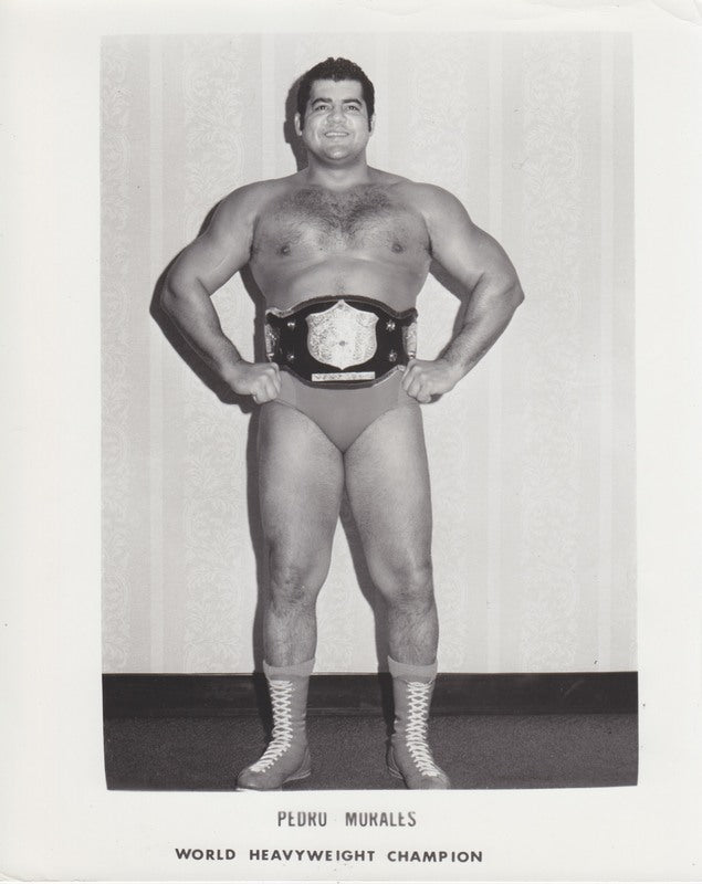 1970s WWWF CHAMPION Pedro Morales Promo Photo