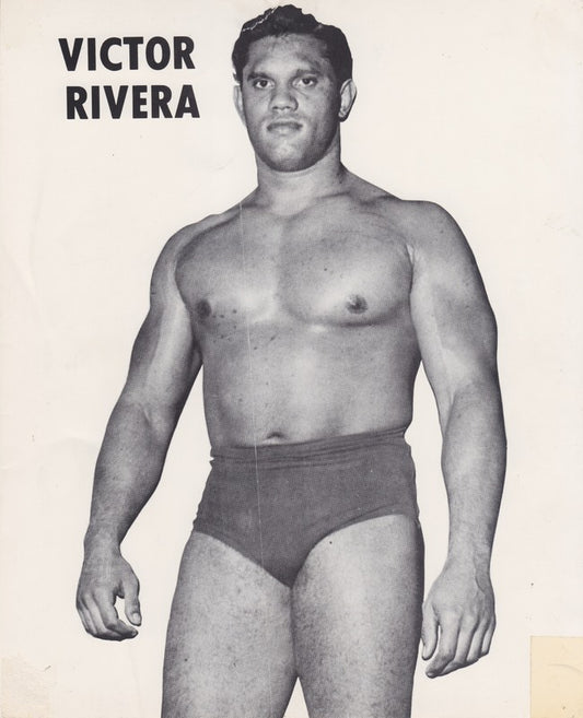 1970s WWWF PUERTO RICAN CHAMPION Victor Rivera Promo Photo