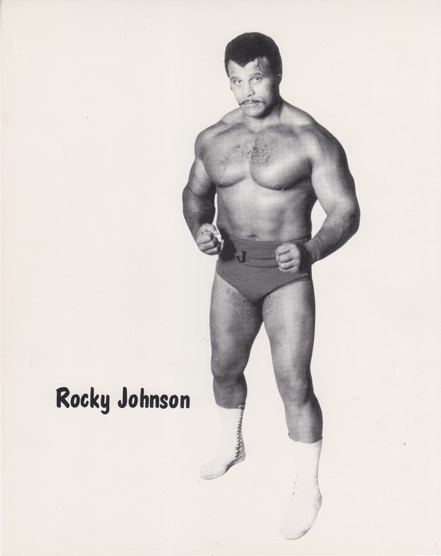 1980s WWWF Rocky Johnson Promo Photo