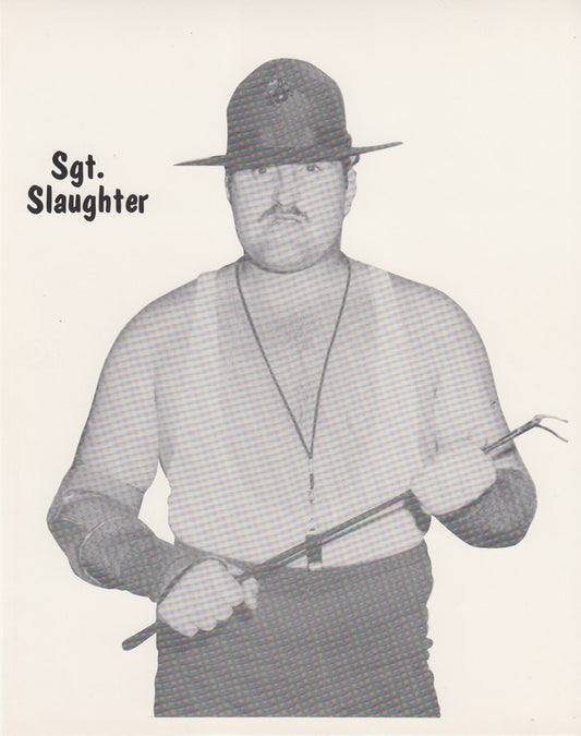 1980s WWWF Sgt. Slaughter Promo Photo