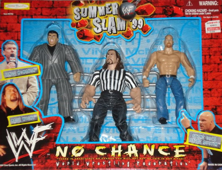 1999 WWF Jakks Pacific SummerSlam '99 No Chance Box Set: Vince McMahon, Paul Wight & Stone Cold Steve Austin [Exclusive] Action & Toy Figures PWcatalog