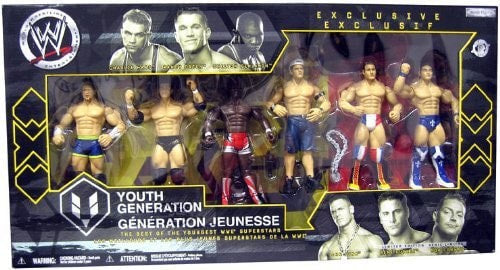 WWE Jakks Pacific Youth Generation [With Charlie Haas, Randy Orton, Shelton Benjamin, John Cena, Rob Conway & Rene Dupree] Action & Toy Figures PWcatalog