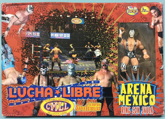 CMLL Hag Distribuidoras Super Estrellas Wrestling Rings & Playsets: Arena Mexico [With Dr. Wagner Jr. in Black Gear]